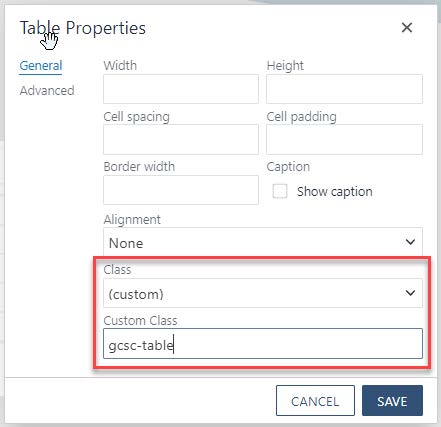 Image showing Custom gcsc-table