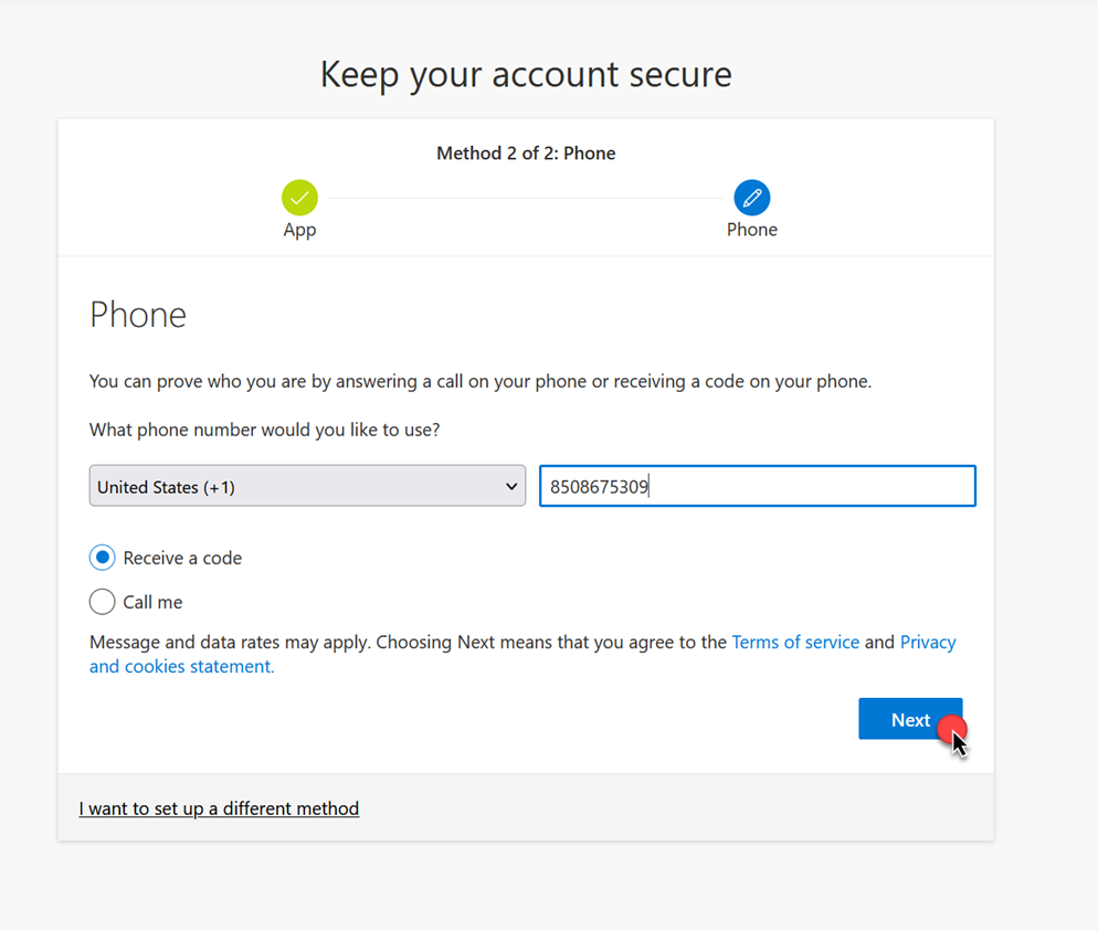 Method 2 of 2: phone