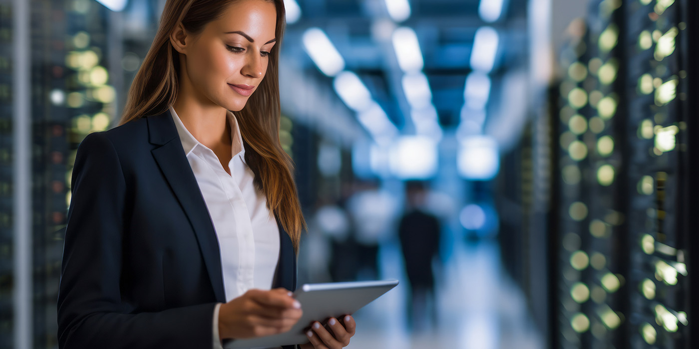Woman on a laptop