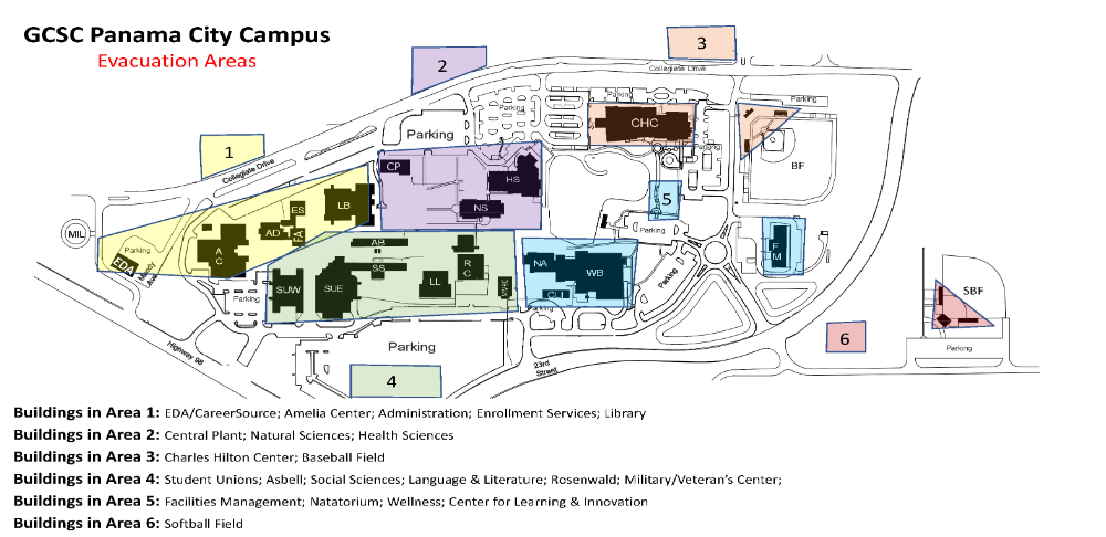 Panama City Campus Map