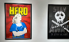 Erin Wright, Hero and Stay Away, 2020, offset posters  
