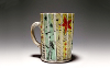 Stephen Mullins, Americana Series #1 Mug, stoneware, cone 6 oxidation, slip, underglaze  