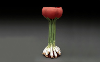 Jean Nunez Donegan,Onion and Tomato Goblet, earthenware, handbuilt, low-fire underglazes and washes  