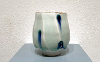 Matt Watterson, porcelain, cobalt, gold luster  