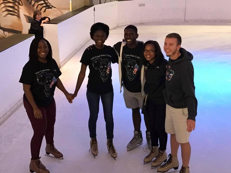 Asian American Student Union Ice skating  